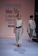 Model walk the ramp for Suhani Pittie Show at Lakme Fashion Week 2013 Day 1 in Grand Hyatt, Mumbai on 22nd March 2013 (9).JPG